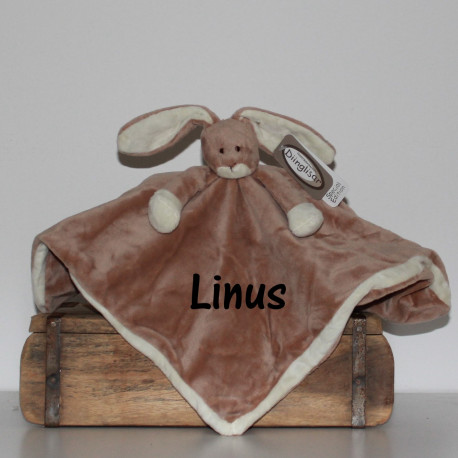Tedddykompaniet brun kanin sutteklud med navn på