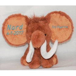 Cubbies Stor mammut bamse  med navn på