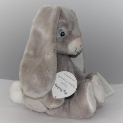 MyTeddy Natural Bunny - Grå kanin bamse med navn på
