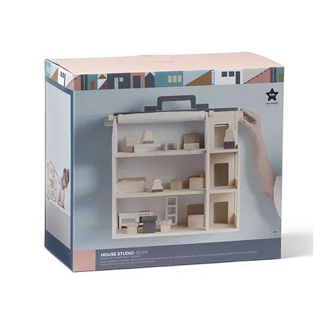 Kids Concept Dukkehus med navn og indhold