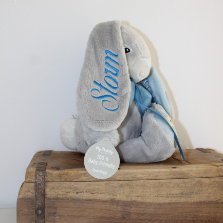 MyTeddy new born star kanin med navn på - Lyserød