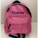 Lys pink børnehave rygsæk med navn på