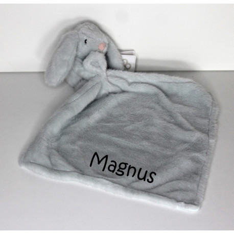 Tinka lyseblå kanin sutteklud med navn på