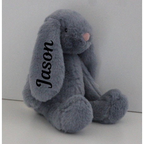 Tinka blå kanin bamse med navn