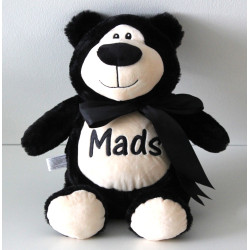 Cubbies sort bamse med navn