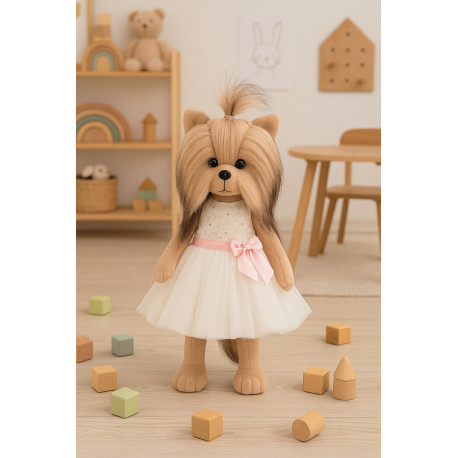 Locky Doggy Yoyo bamsehund i smuk tylkjole – perfekt gave til børn fra 3 år