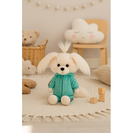 Locky Doggy Mimi kvalitetsbamse i sporty træningstøj – perfekt gave til børn