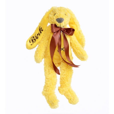 Happy Horse gul kaninbamse med navn broderet 28cm