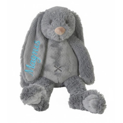 alletiders Happy Horse grå Richie kaninbamse med navn på 38cm