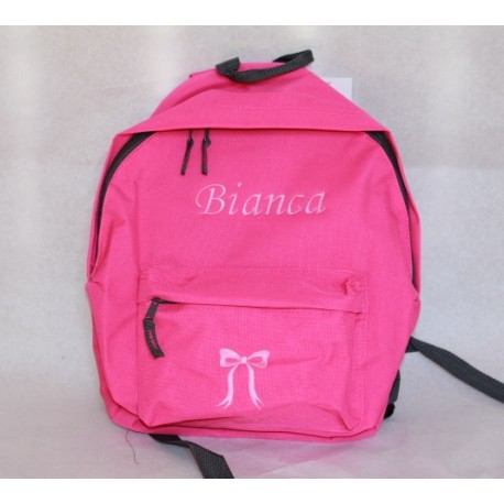 Pink Junior / børne rygsæk med navn på