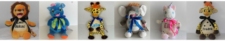 Cubbies skønne bamser med personligt navn på